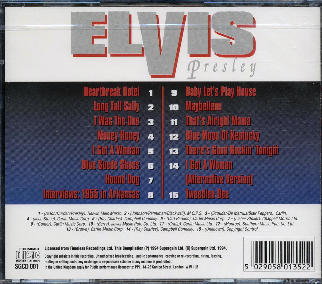 Elvis Presley Recorded Live 1955 Louisana Hayride - Elvis Presley Recorded Live 1955 Louisana Hayride - CD, CD