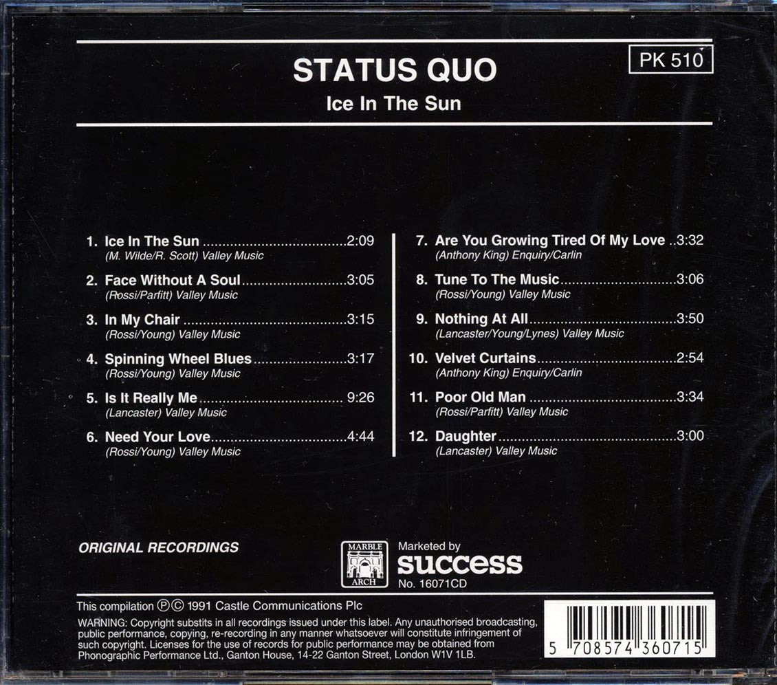 Status Quo - Ice In The Sun - CD, CD