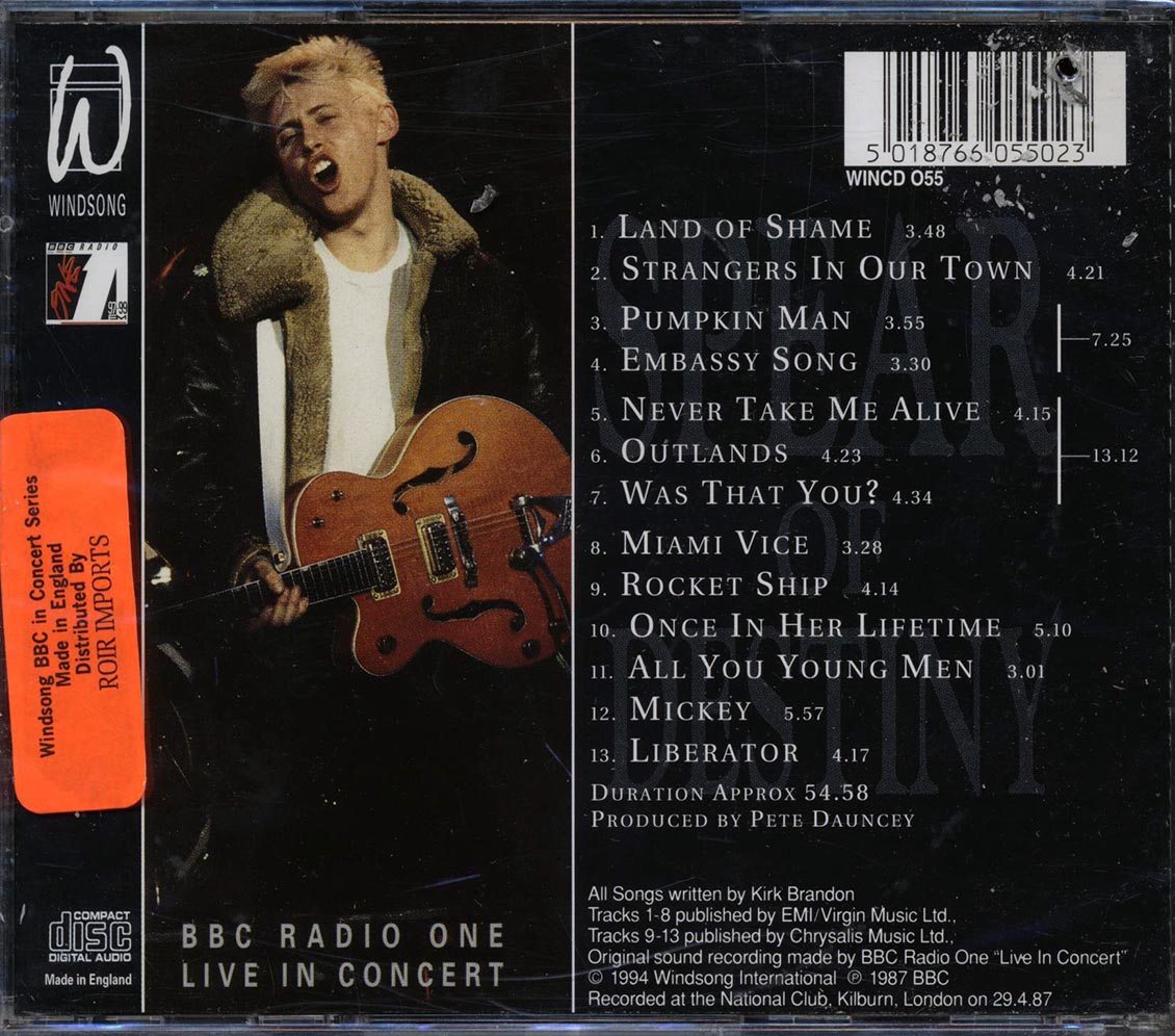 Spear Of Destiny - BBC Radio One Live In Concert (marked/ltd stock) - CD, CD