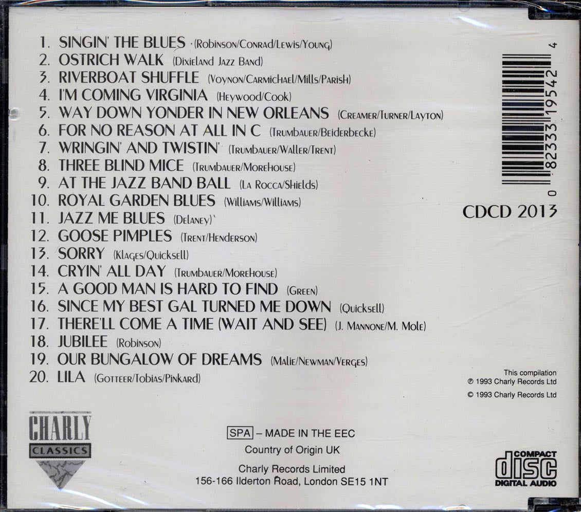 Bix Beiderbecke - Singin' The Blues (20 tracks) - CD, CD