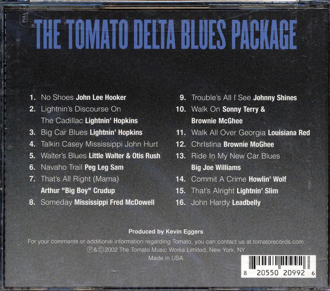 John Lee Hooker, Lightnin' Hopkins, Mississippi John Hurt, Etc. - The Tomato Delta Blues Package - CD, CD
