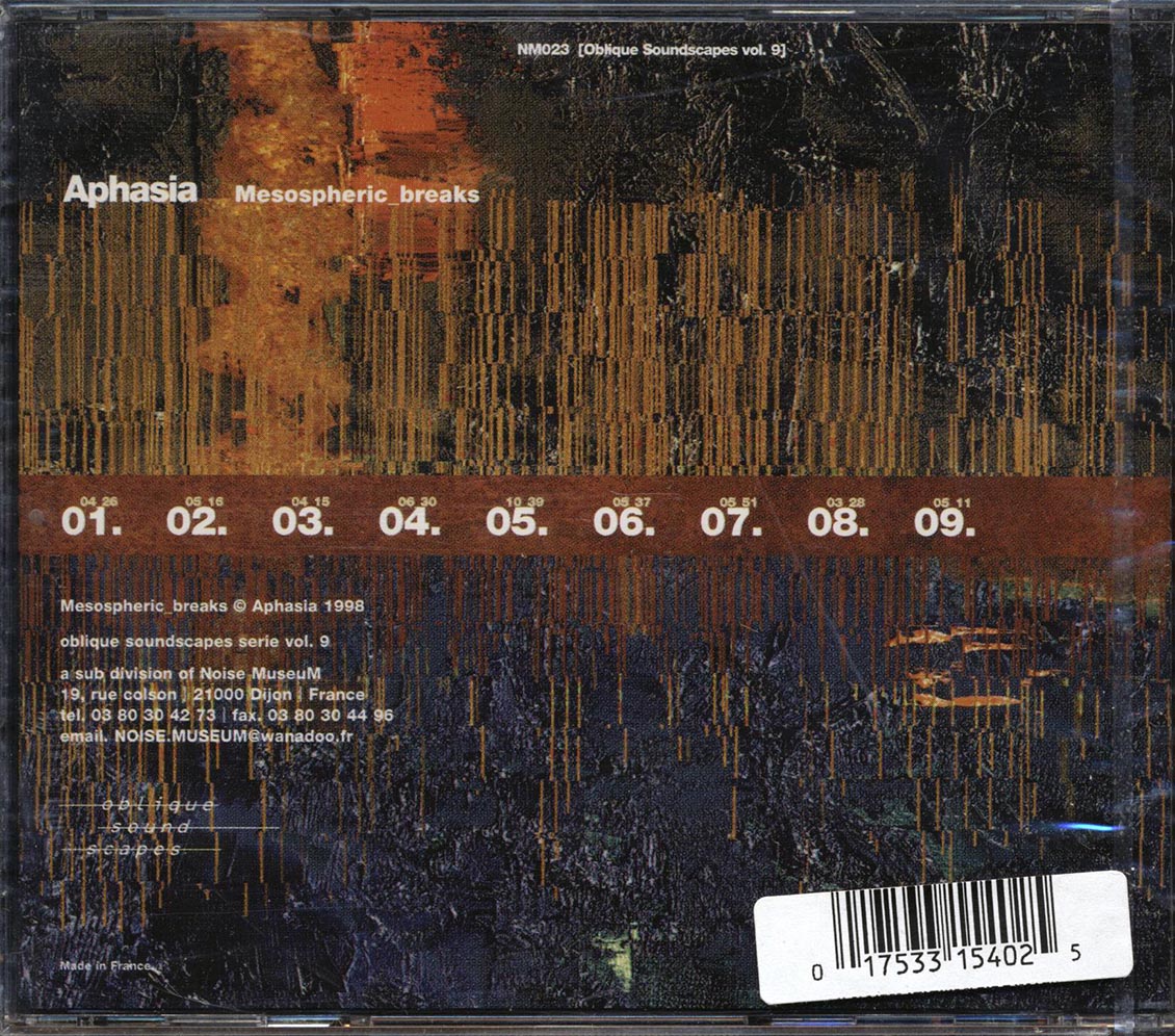 Aphasia - Mesospheric Breaks - CD, CD