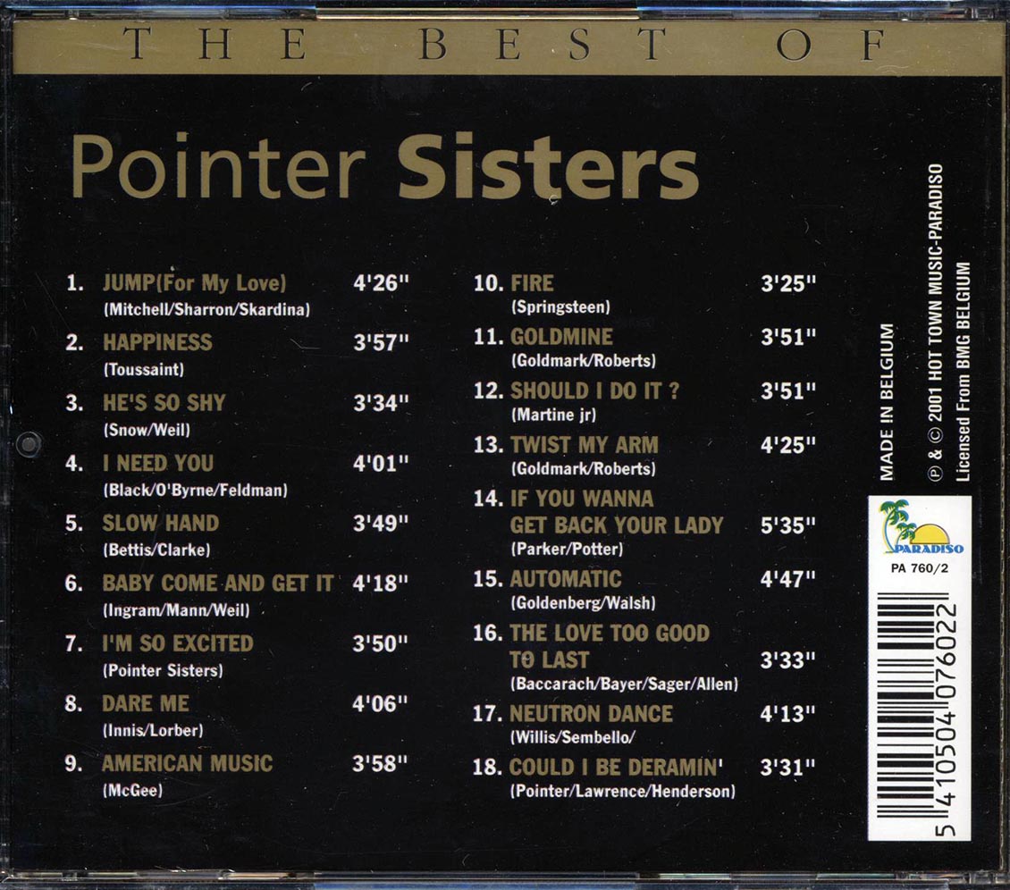 The Pointer Sisters - The Best Of Pointer Sisters - CD, CD