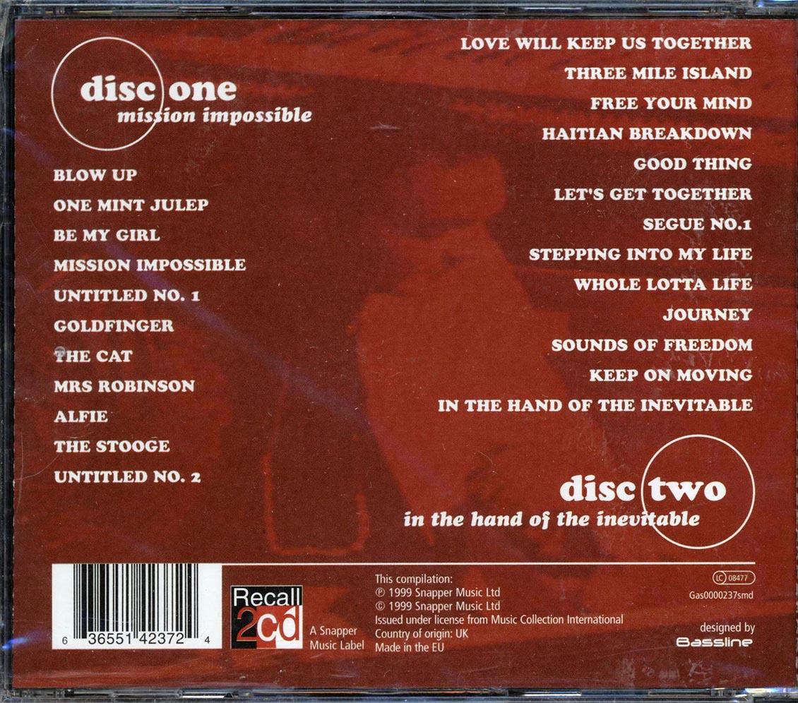James Taylor Quartet - Mission Impossible + In The Hand Of The Inevitable (24 tracks) (2xCD) - CD, CD
