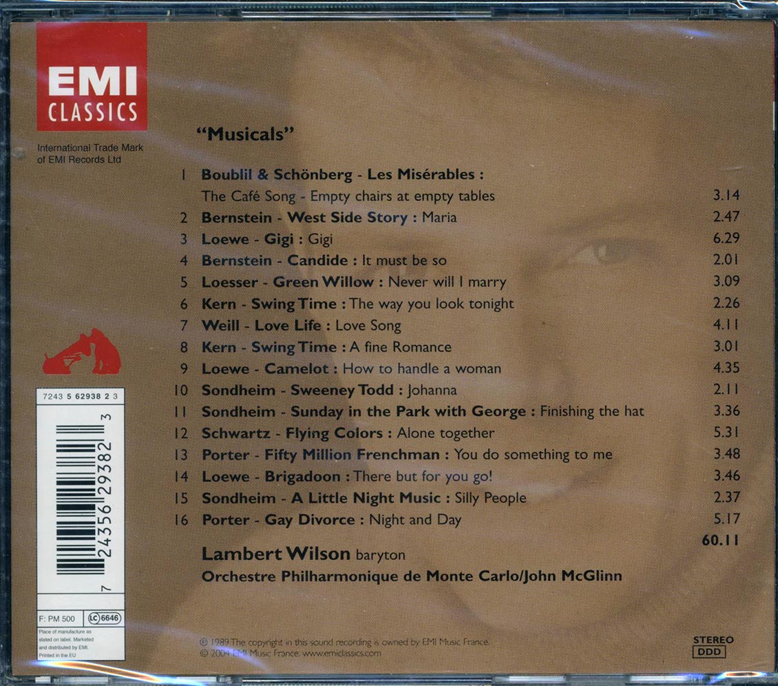 Lambert Wilson, Joh McGlinn, Orchestre Philharmonique De Monte-Carlo - Musicals - CD, CD