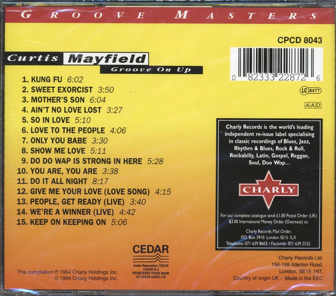 Curtis Mayfield - Groove On Up - CD, CD