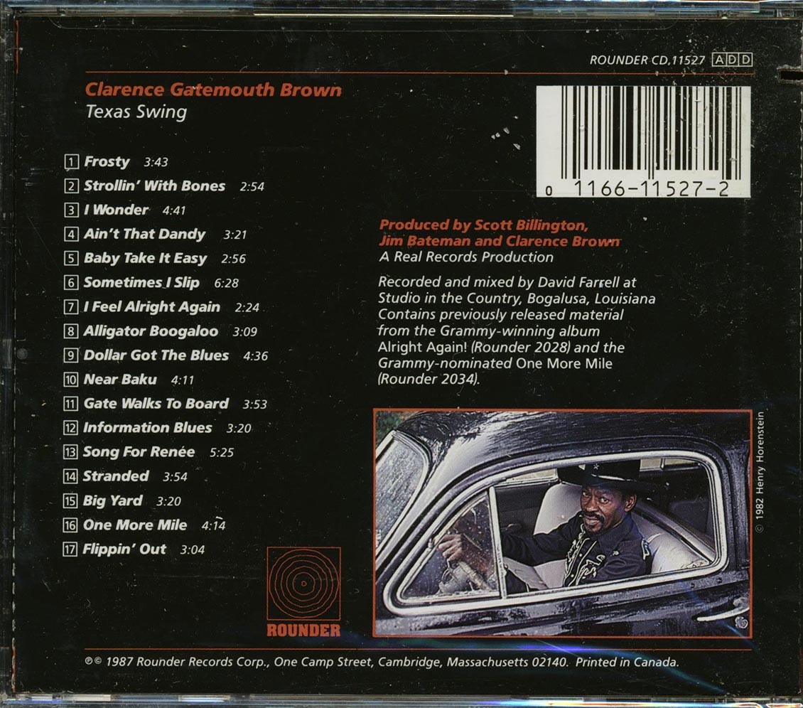 Clarence Gatemouth Brown - Texas Swing (marked/ltd stock) - CD, CD