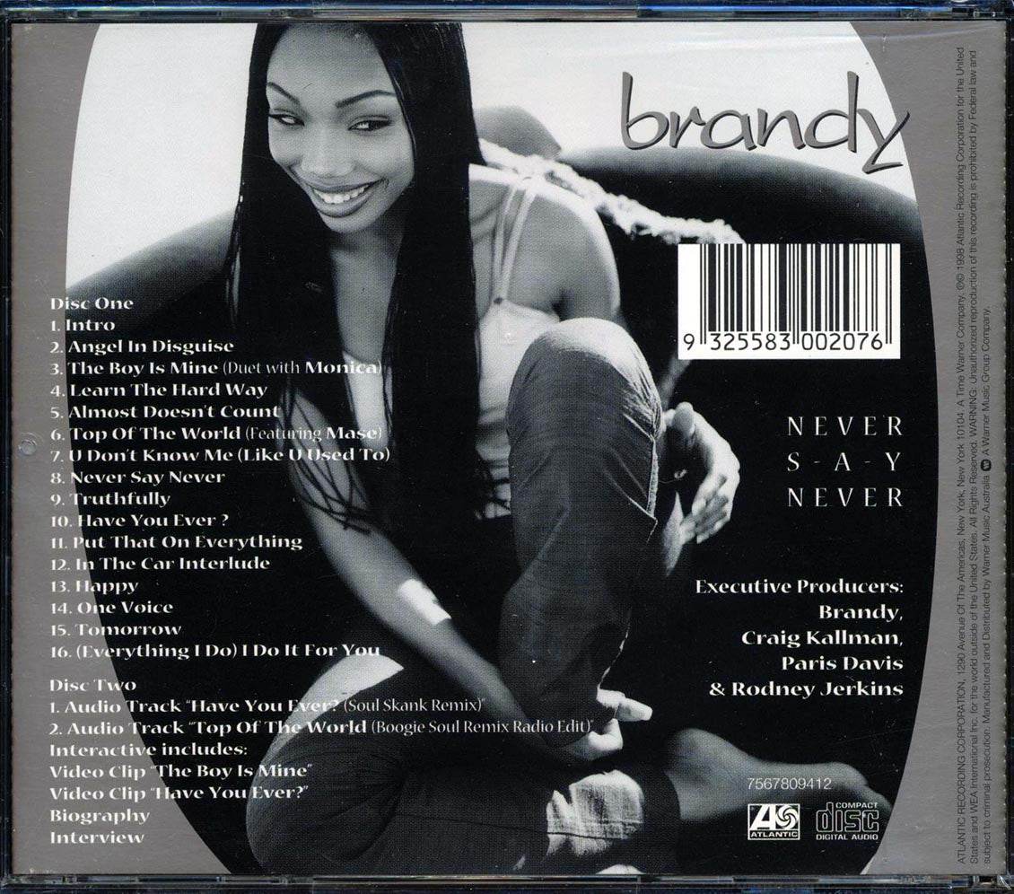 Brandy - Never Say Never (2xCD) - CD, CD
