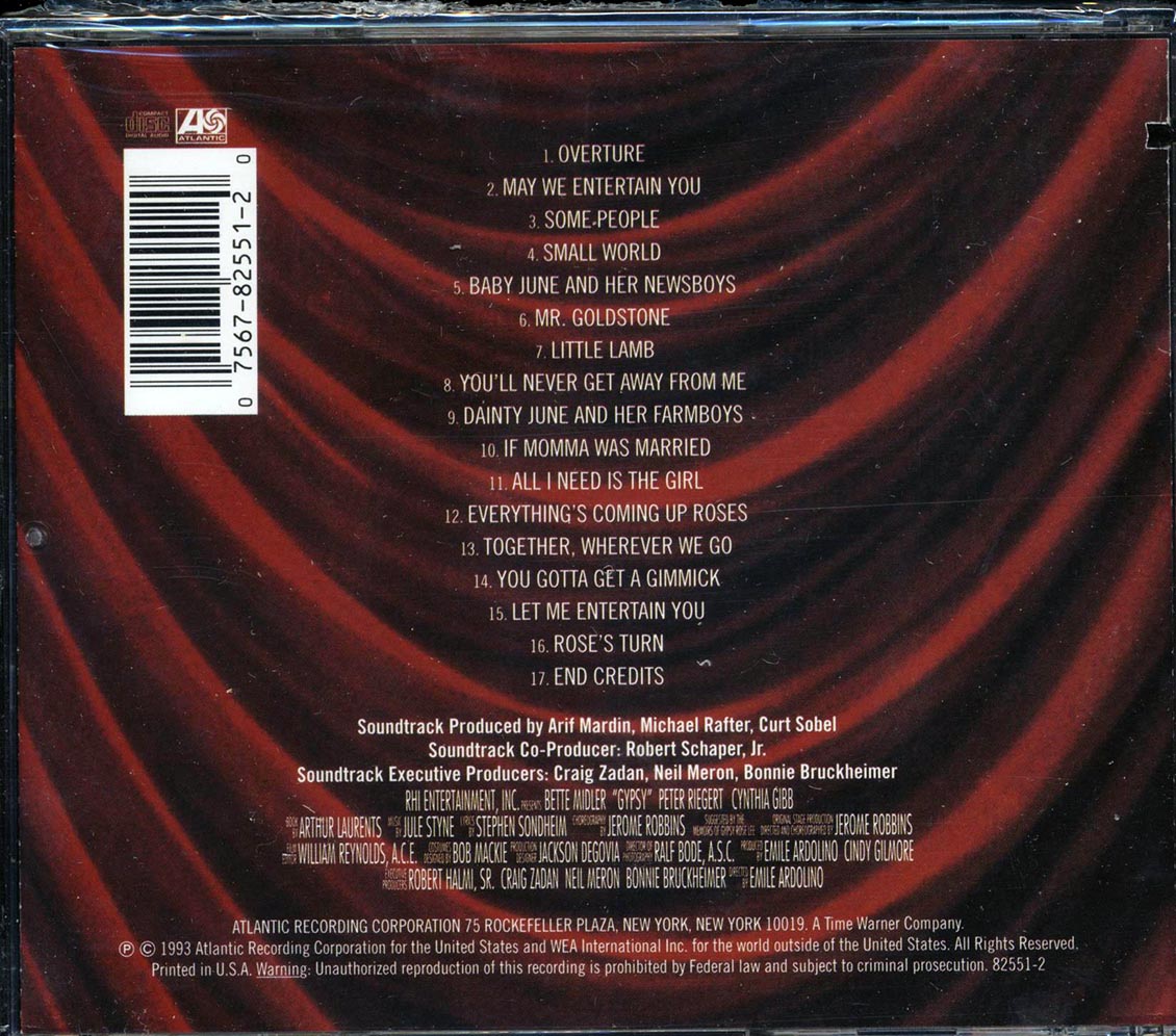 Bette Midler - Gypsy (marked/ltd stock) - CD, CD