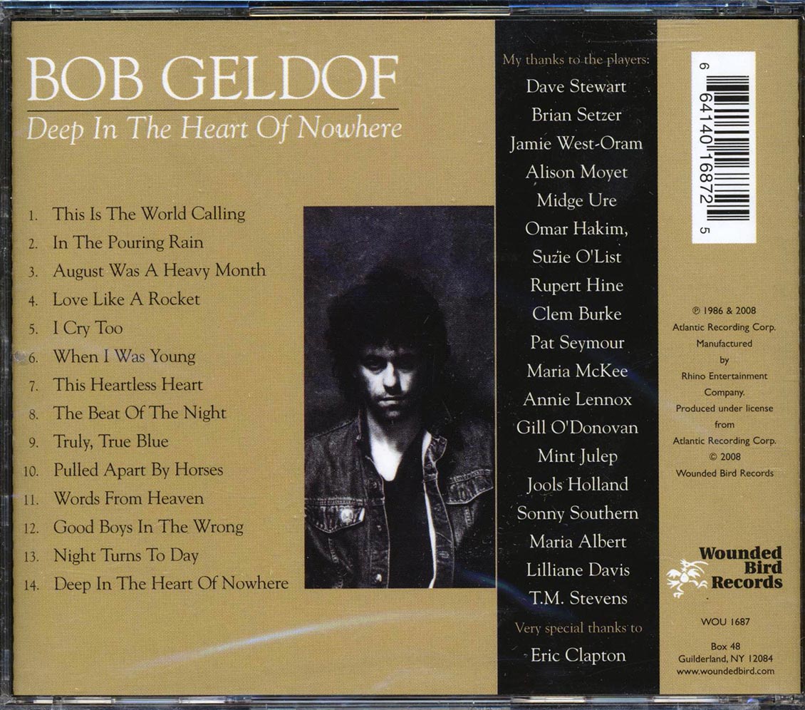 Bob Geldof - Deep In The Heart Of Nowhere - CD, CD