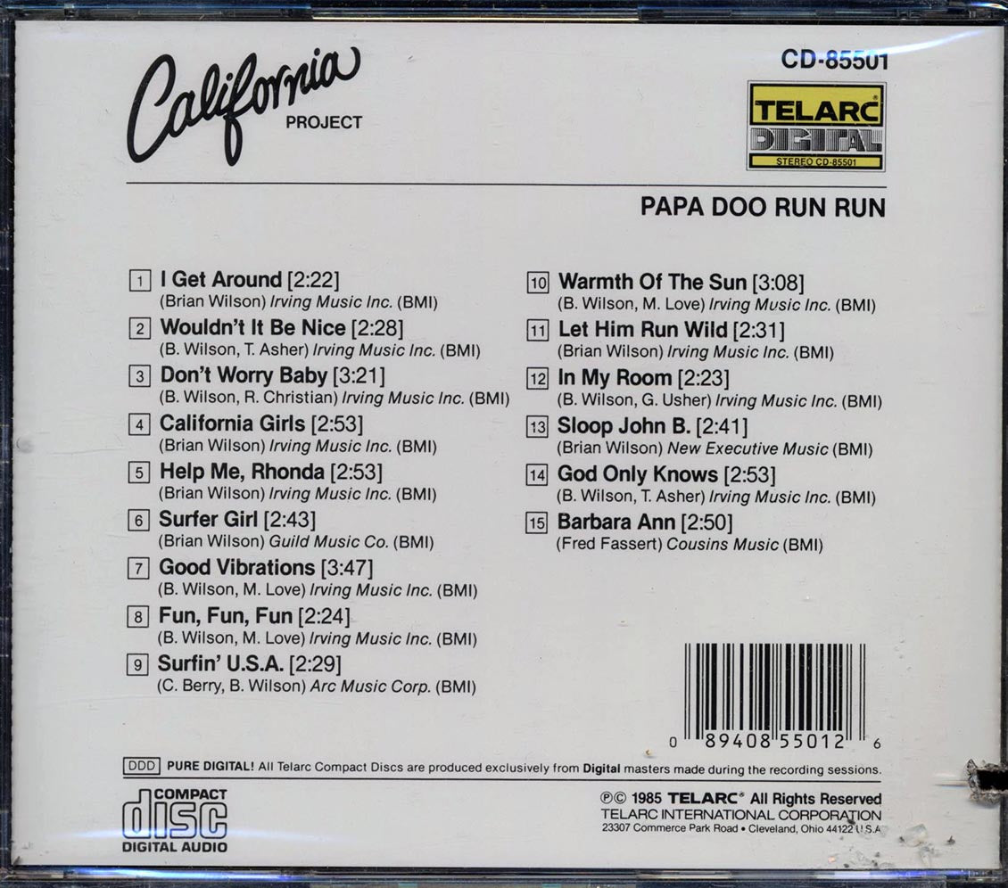 Papa Doo Run Run - California Project (marked/ltd stock) - CD, CD