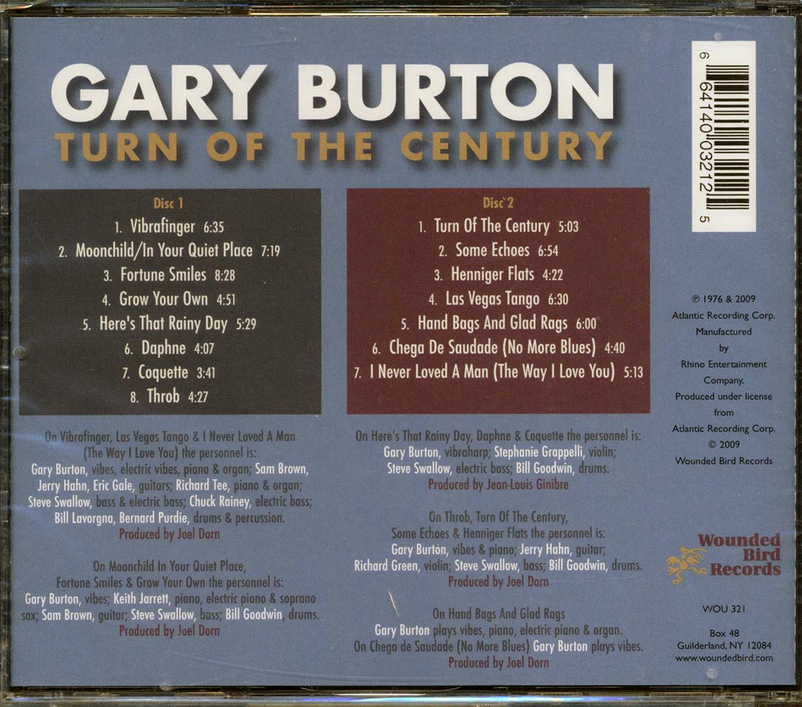 Gary Burton - Turn Of The Century (2xCD) - CD, CD
