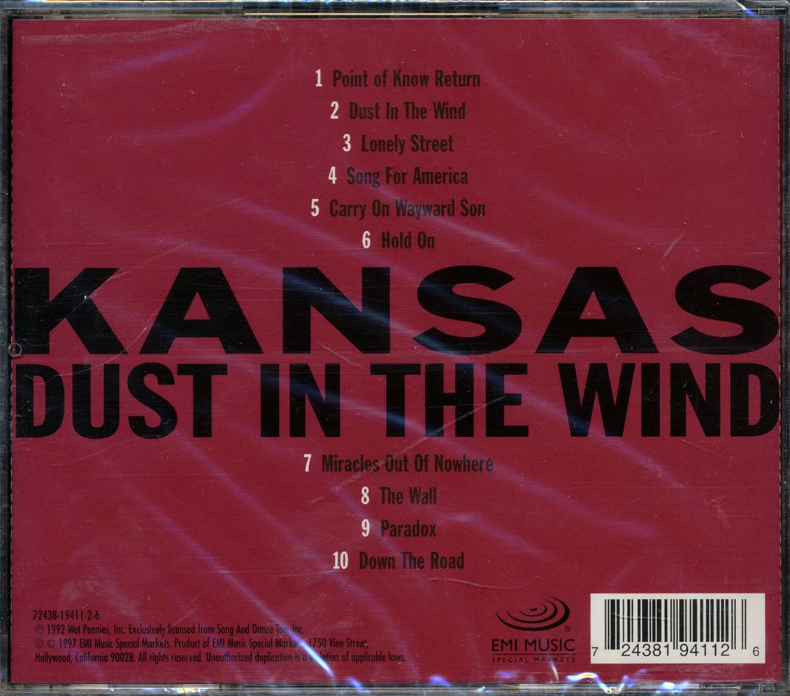 Kansas - Live: Dust In The Wind - CD, CD