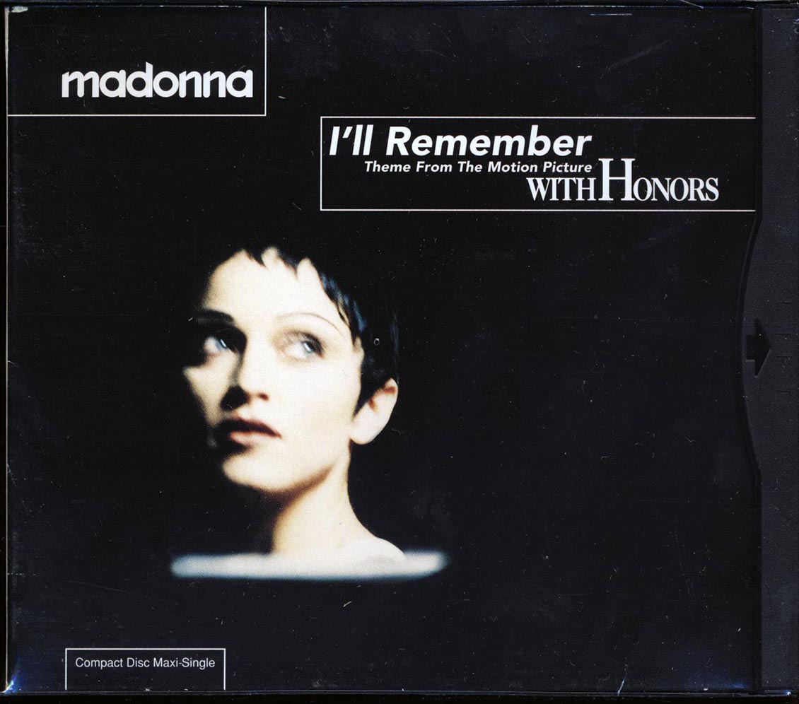 Madonna - I'll Remember: Theme From The Motion Picture With Honors - CD