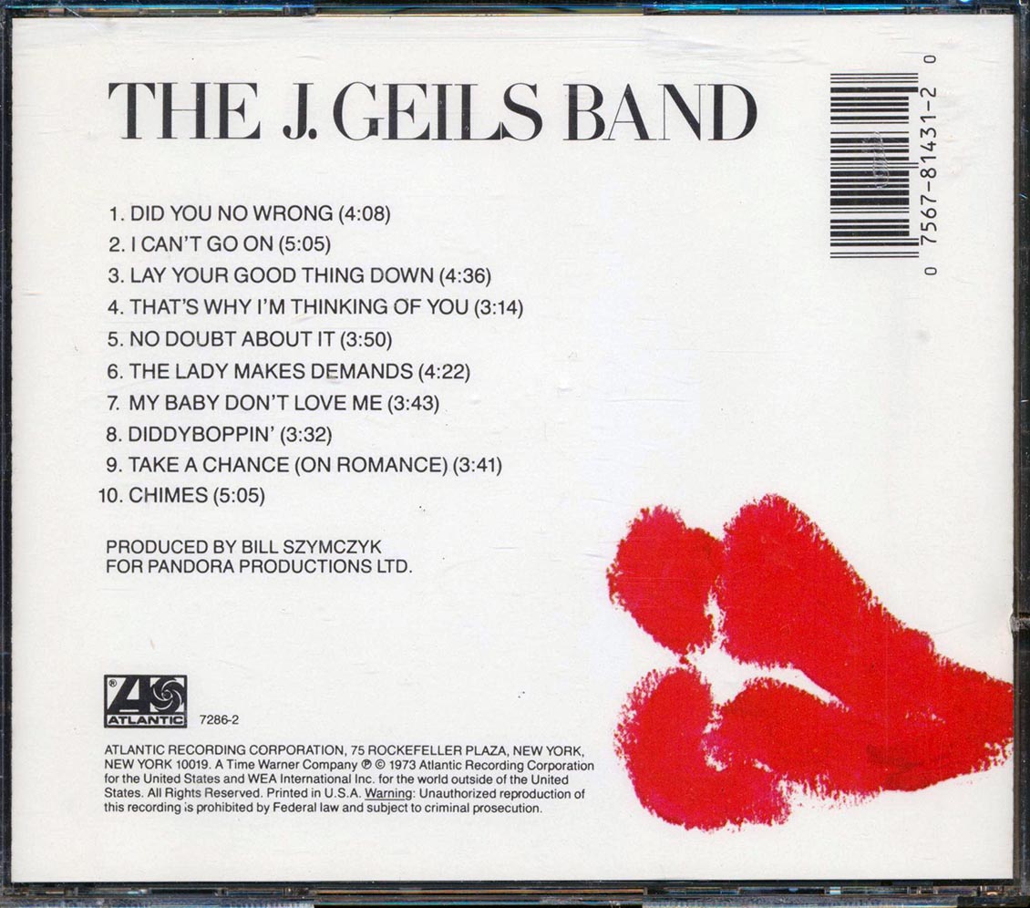 J. Geils Band - Ladies Invited - CD, CD