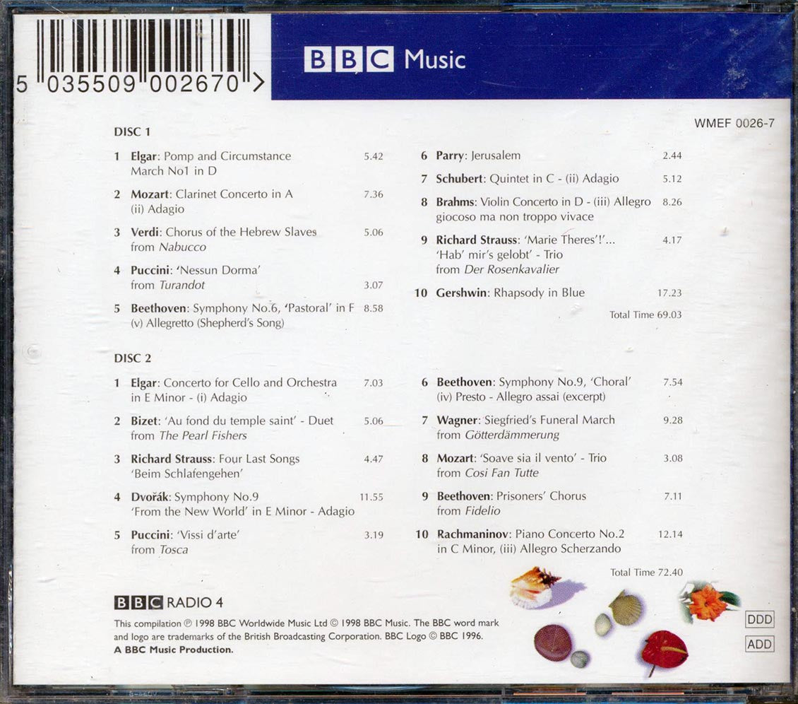 Elgar, Mozart, Verdi, Shubert, Etc. - Desert Island Discs: Sue Lawley Celebrates 10 Years Of Castaways' Choice (2xCD) - CD, CD