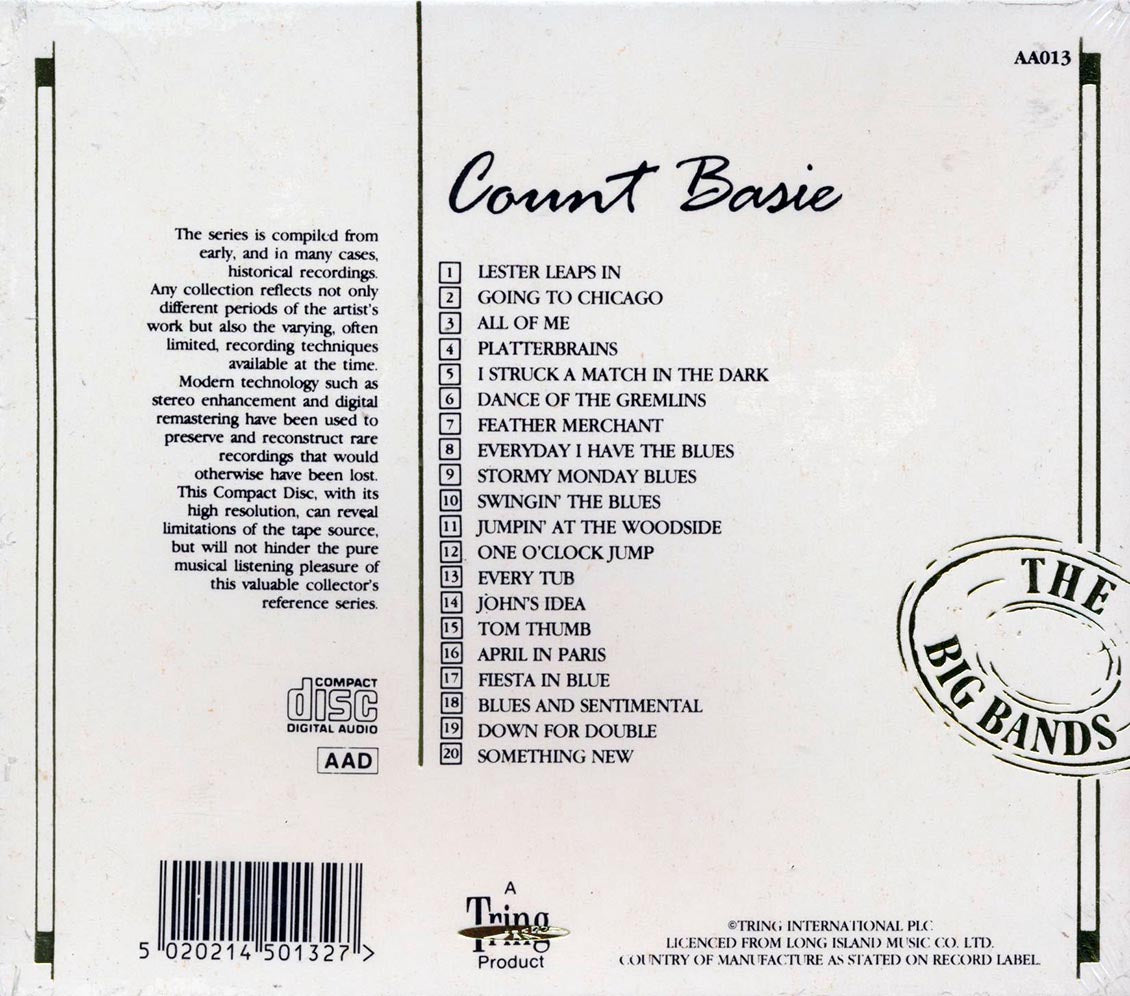 Count Basie - 20 Reflective Recordings (20 tracks) - CD, CD