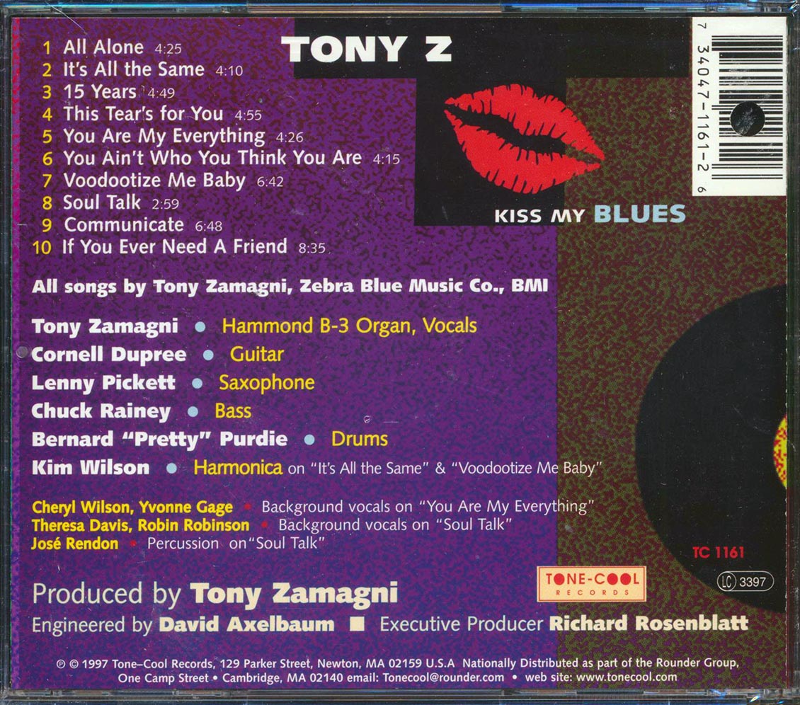 Tony Z - Kiss My Blues (marked/ltd stock) - CD, CD