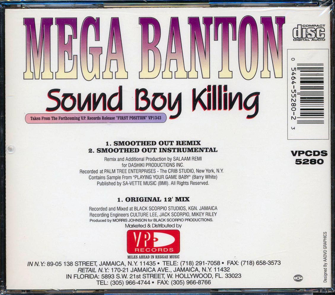 Mega Banton - Sound Boy Killing - CD, CD