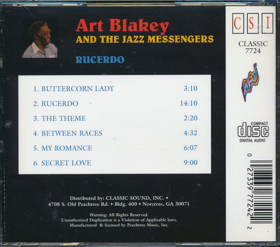 Art Blakey & The Jazz Messengers - Rucerdo - CD, CD