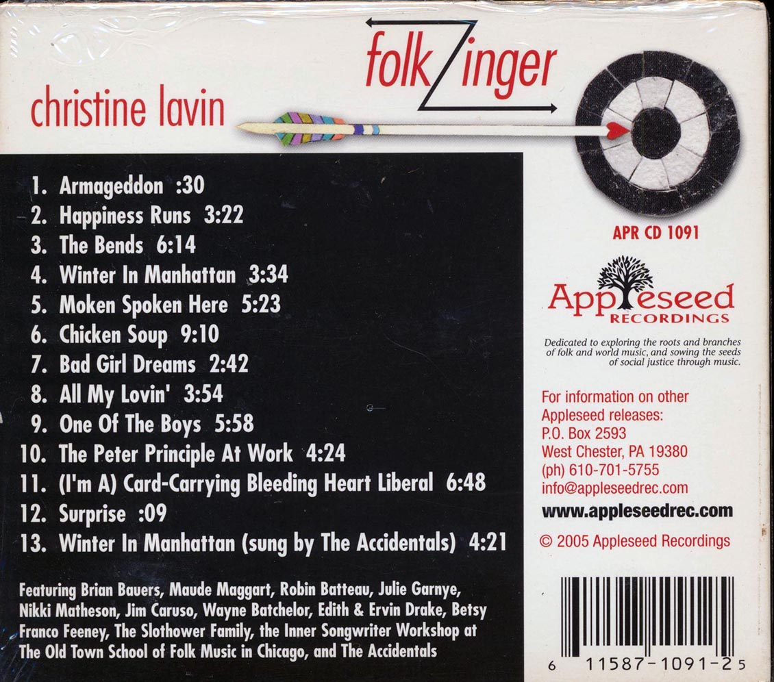 Christine Lavin - FolkZinger - CD, CD