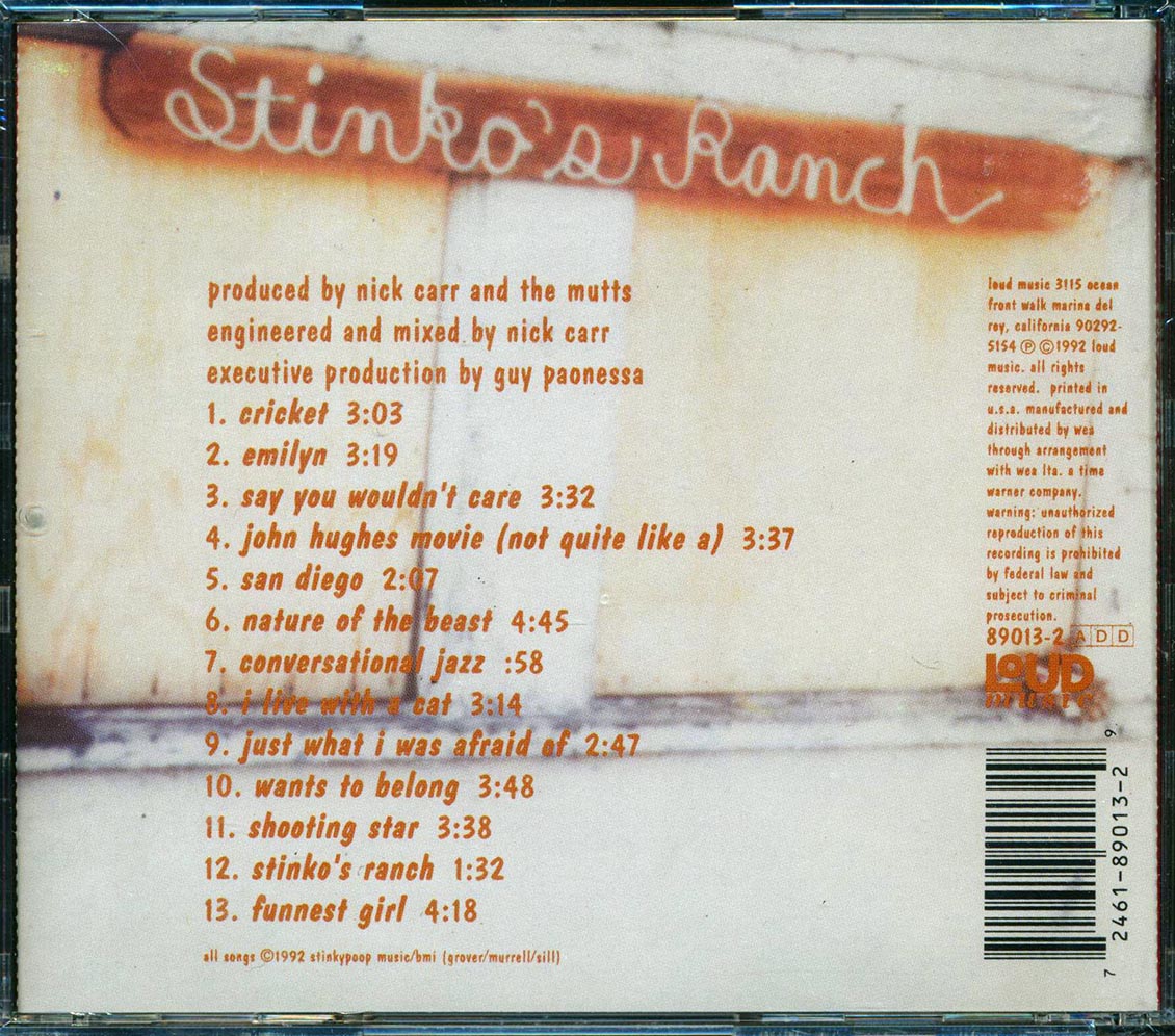 The Mutts - Stinko's Ranch - CD, CD