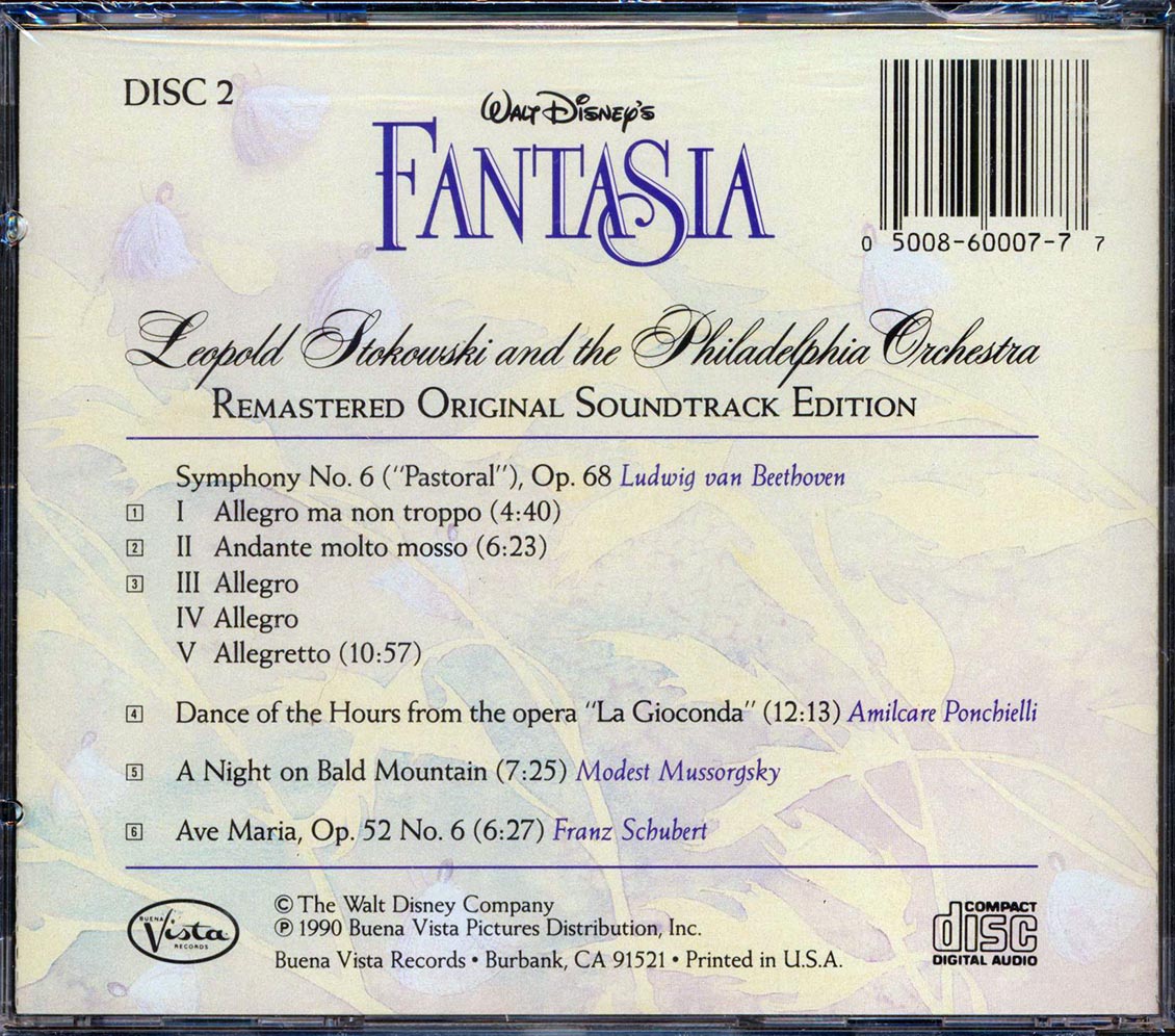 Leopold Stokowski, The Piladelphia Orchestra - Walt Disney's Fantasia - CD, CD