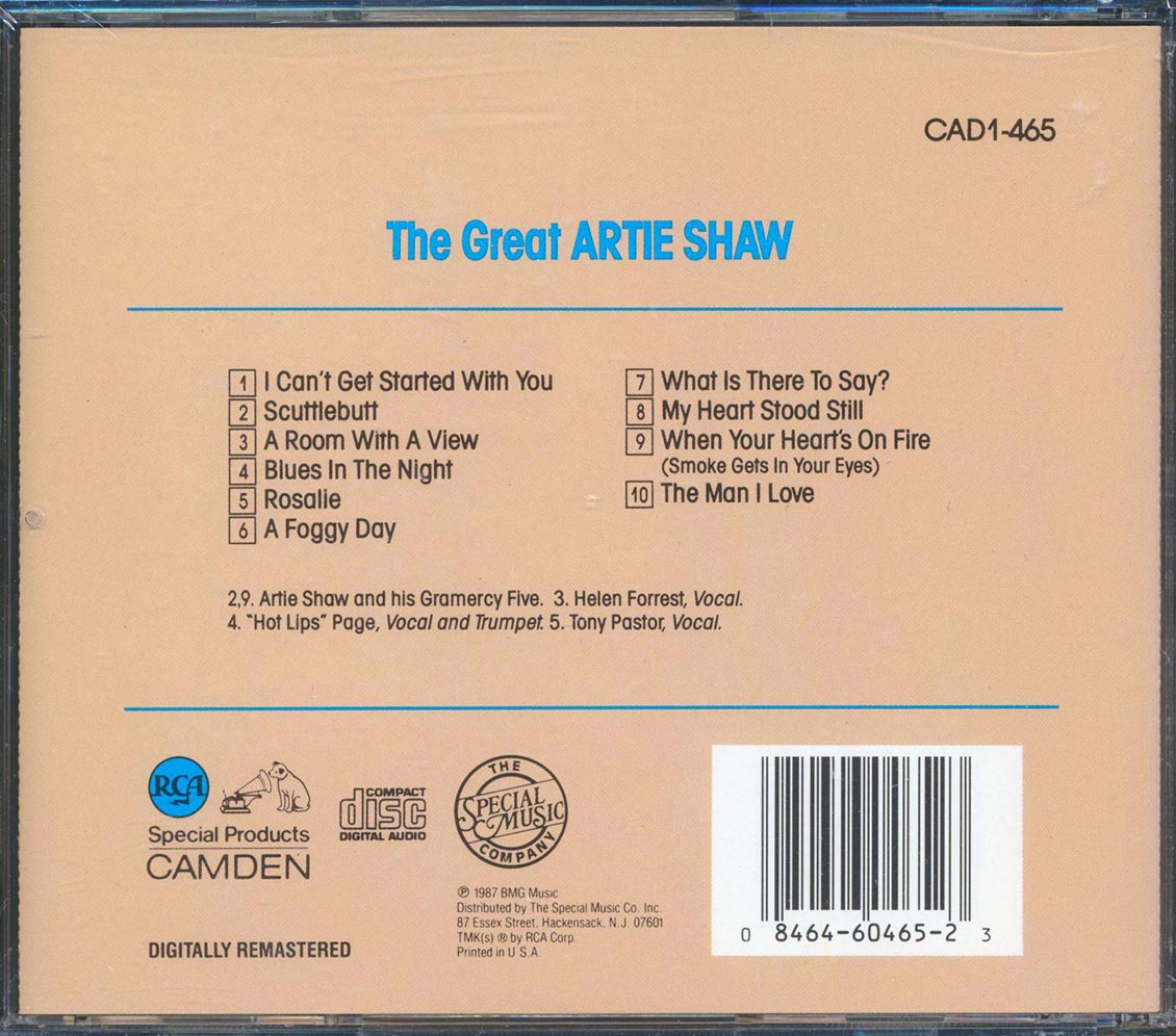 Artie Shaw - The Great Artie Shaw - CD, CD