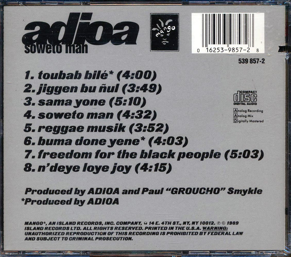 Adioa - Soweto Man - CD, CD