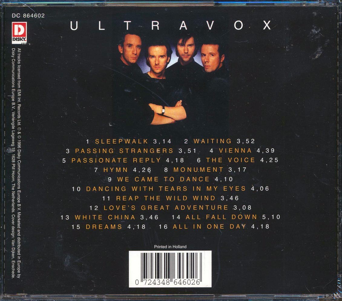 Ultravox - Dancing With Tears In My Eyes - CD, CD