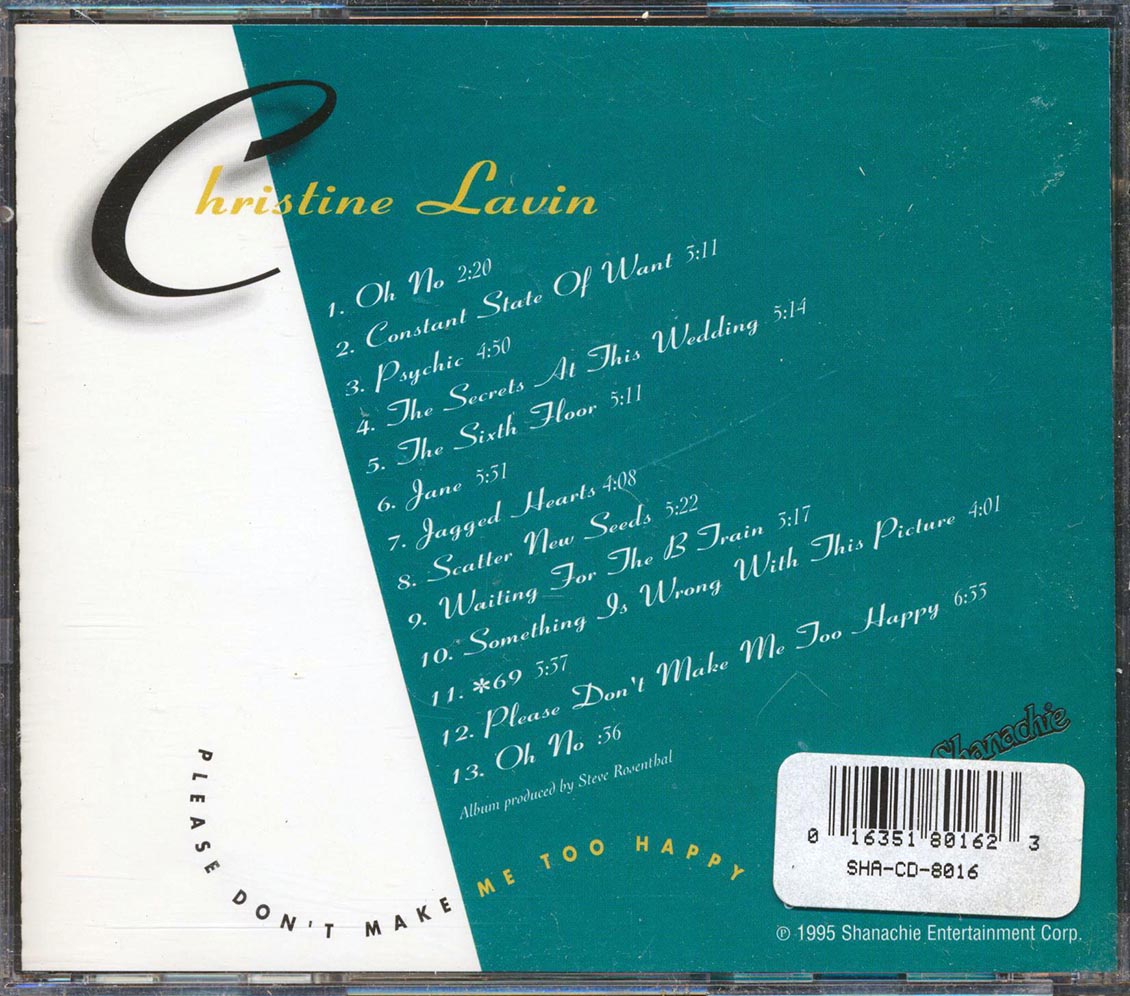 Christine Lavin - Please Don't Make Me Too Happy - CD, CD