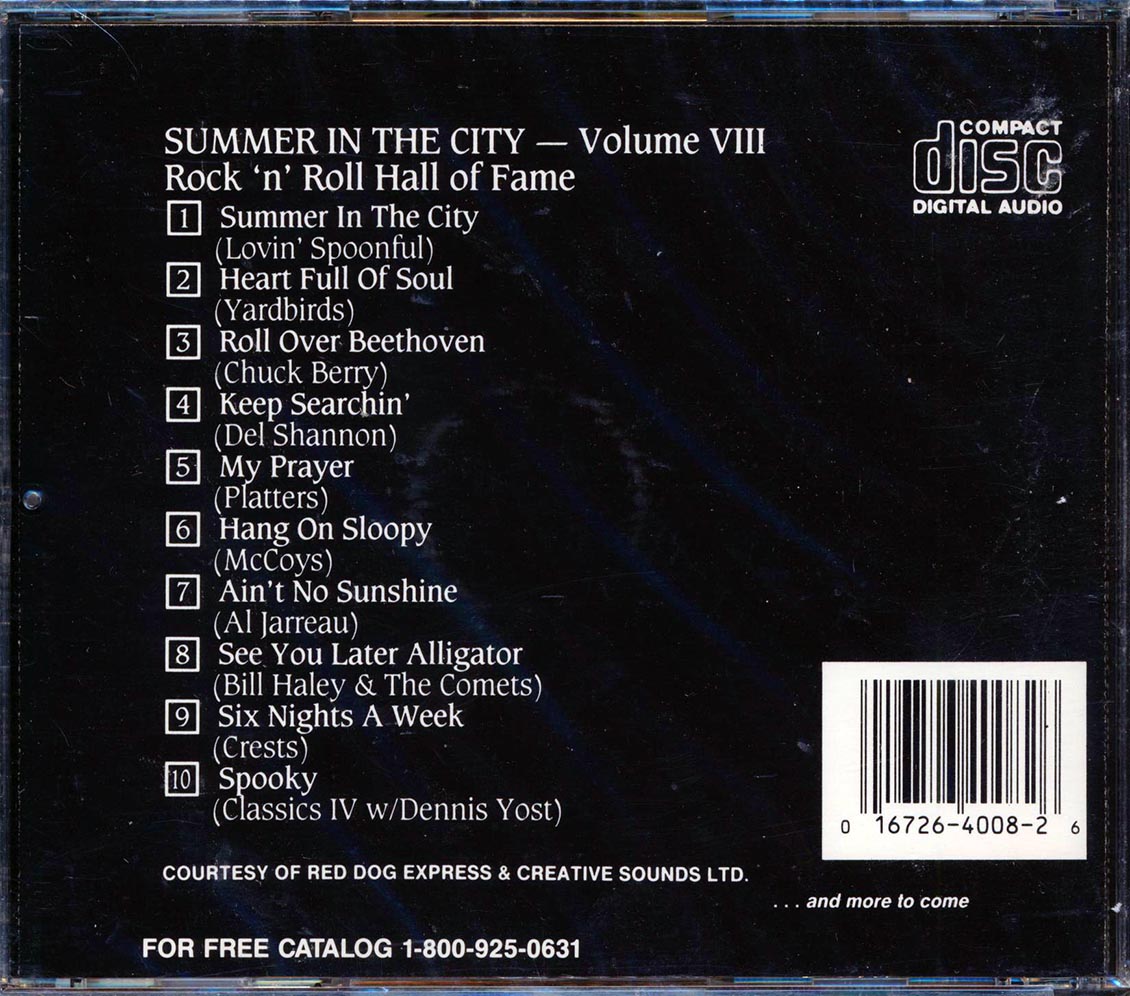 Lovin' Spoonful, The Yardbirds, Chuck Berry, Etc. - Rock N Roll Hall Of Fame Volume 8 - CD, CD
