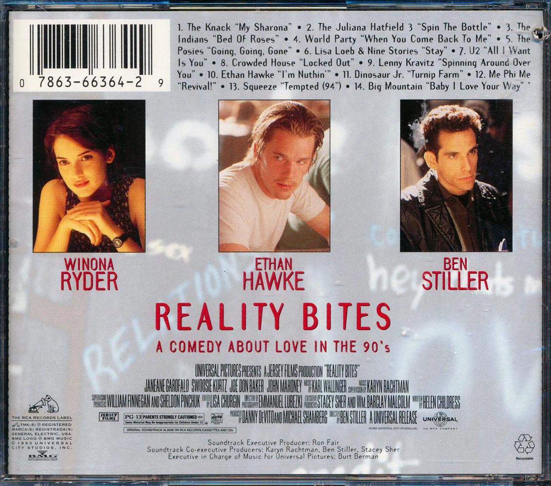 Knack, The Juliana Hatfield 3, The Indians, Etc. - Reality Bites: Original Motion Picture Soundtrack - CD, CD