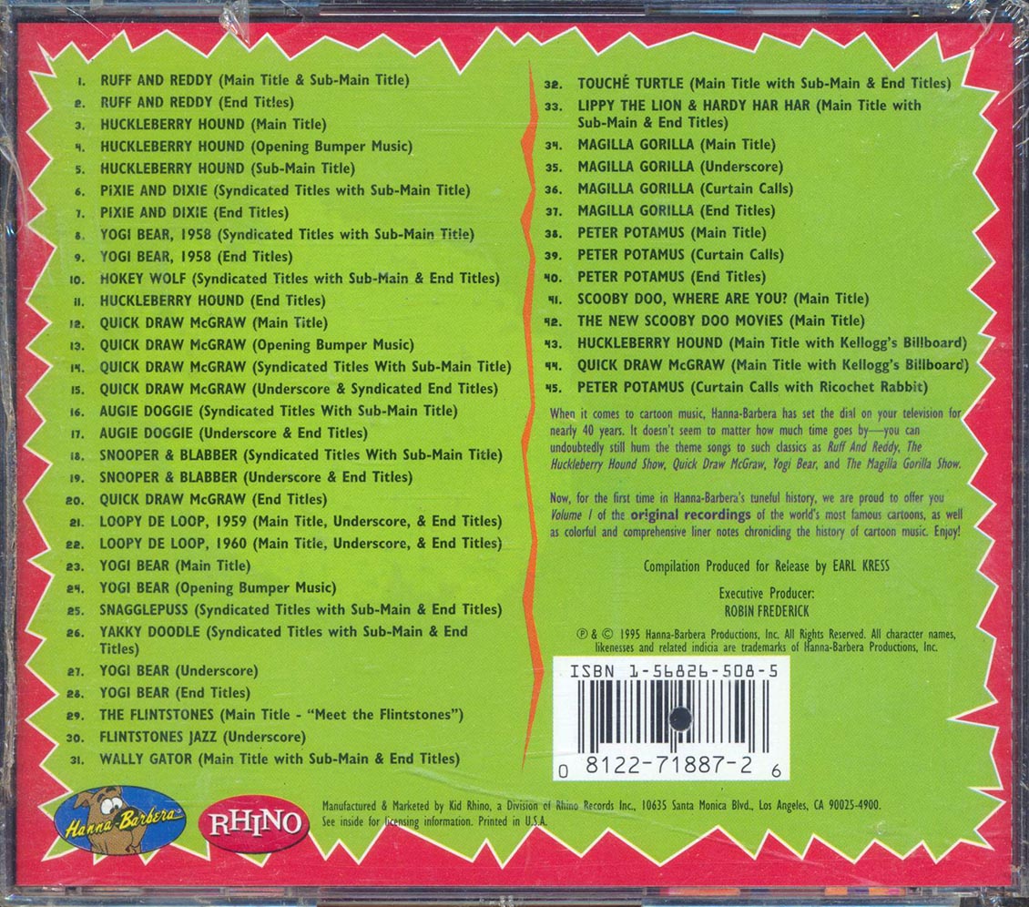 The Flintstones, Huckleberry Hournd, Yogi Bear, Etc. - Hanna-Barbera Classics Volume 1 - CD, CD