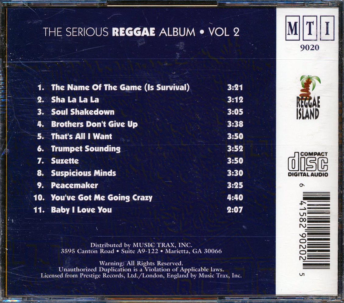 Devon Russell, Sugar Minott, Leonard Dillon, Bob Marley, Etc. - The Serious Reggae Album Volume 2 - CD, CD