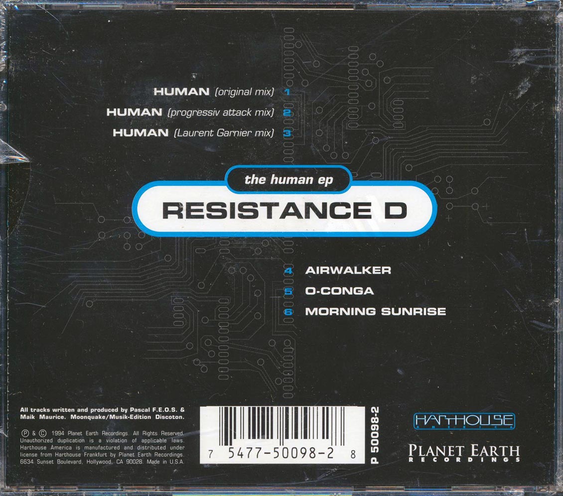 Resistance D - The Human EP - CD, CD