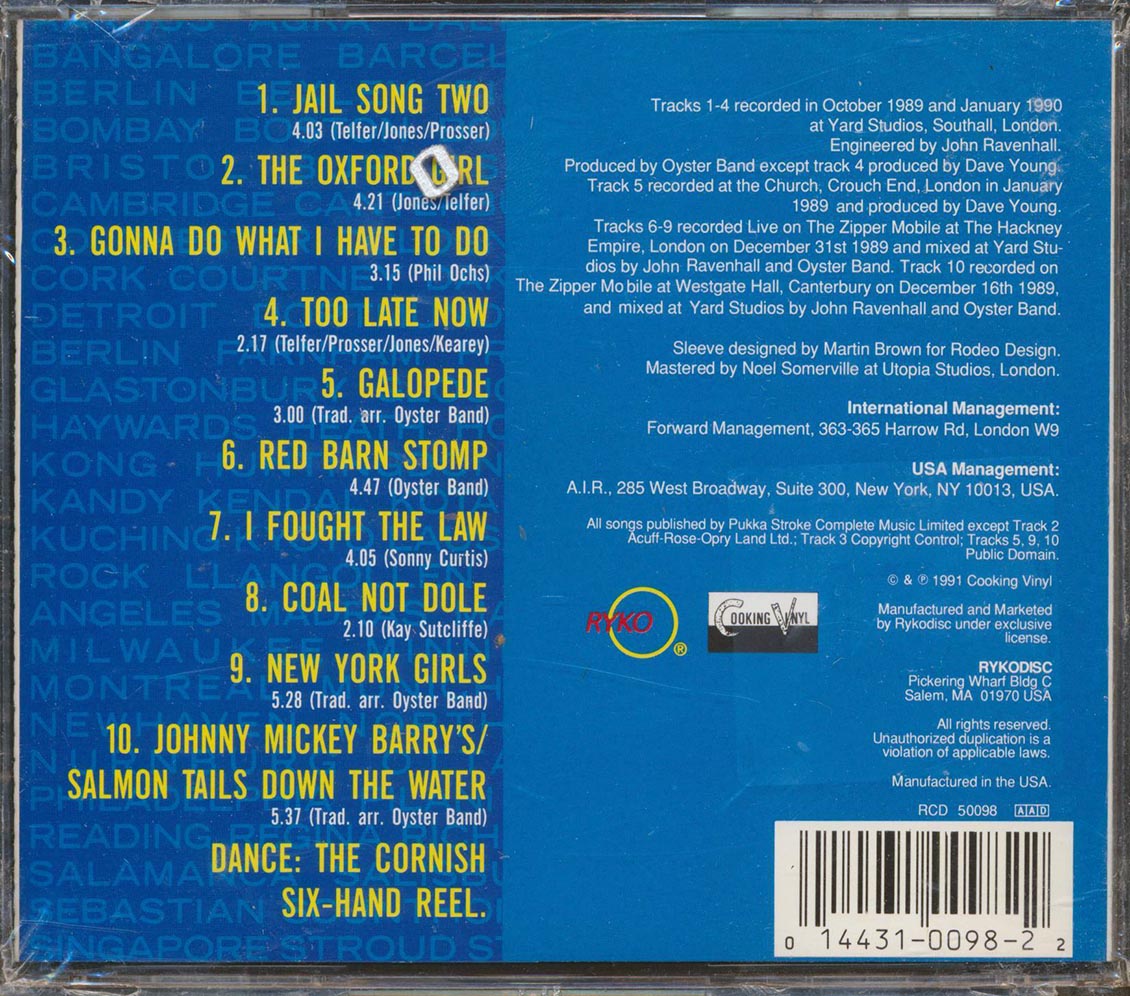 Oyster Band - Little Rock To Leipzig - CD, CD