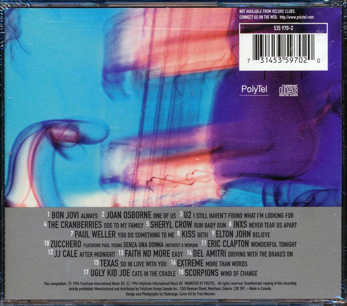Bon Jovi, U2, Kiss, Texas, Joan Osborne, Etc. - Pure Rock Ballads - CD, CD