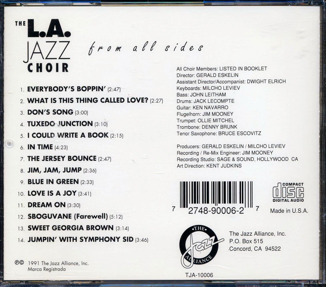 The L.A. Jazz Choir - From All Sides - CD, CD