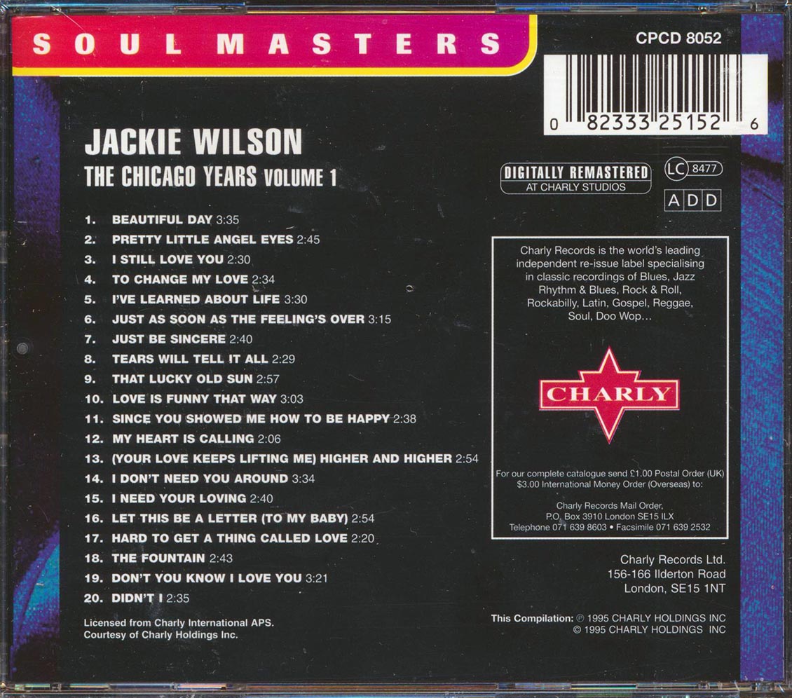 Jackie Wilson - The Chicago Years Volume 1 - CD, CD