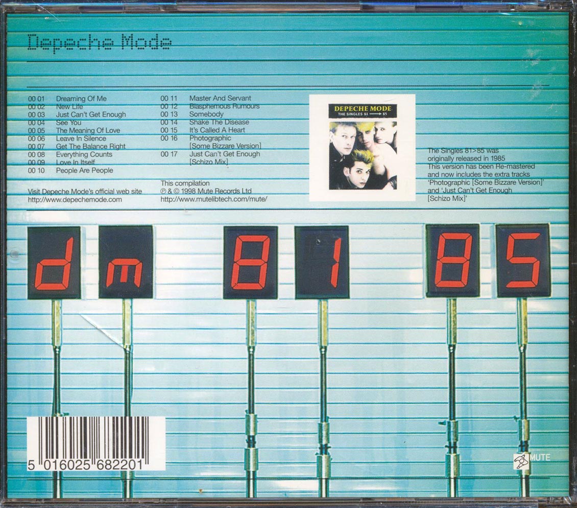 Depeche Mode - The Singles 81 > 85 - CD, CD
