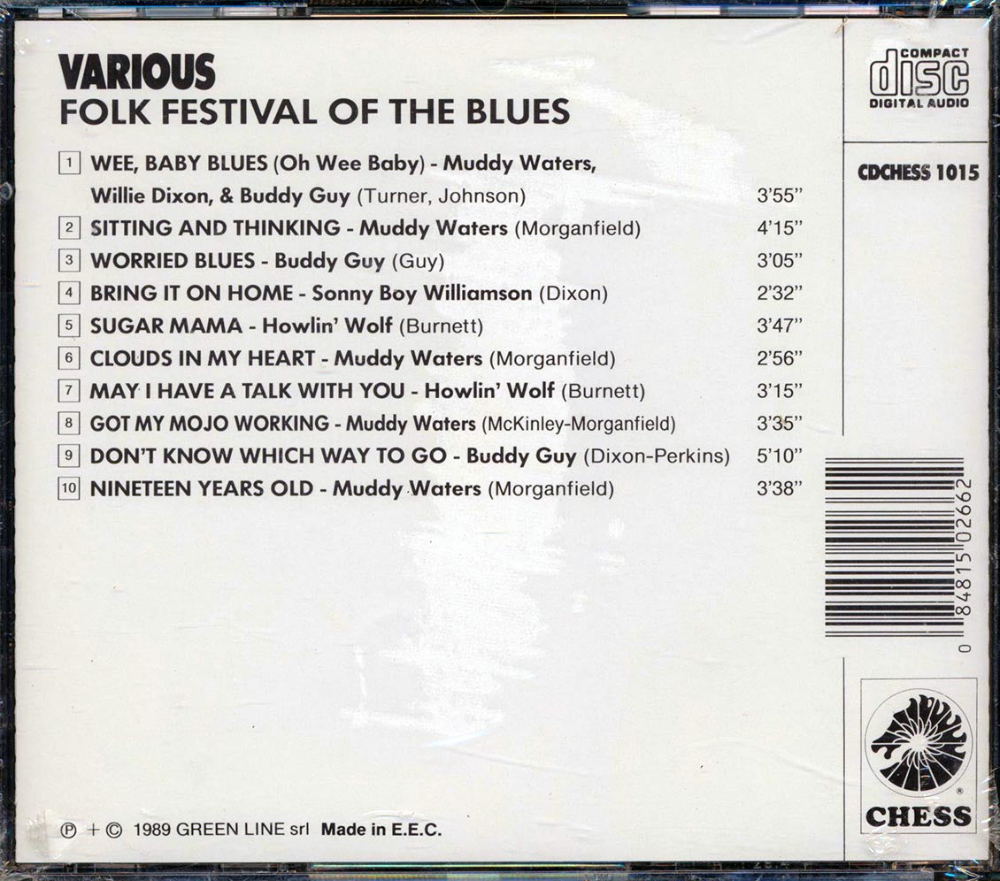 Muddy Waters, Buddy Guy, Howlin' Wolf, Sonny Boy Williamson - Folk Festival Of The Blues: Recorded Live - CD, CD
