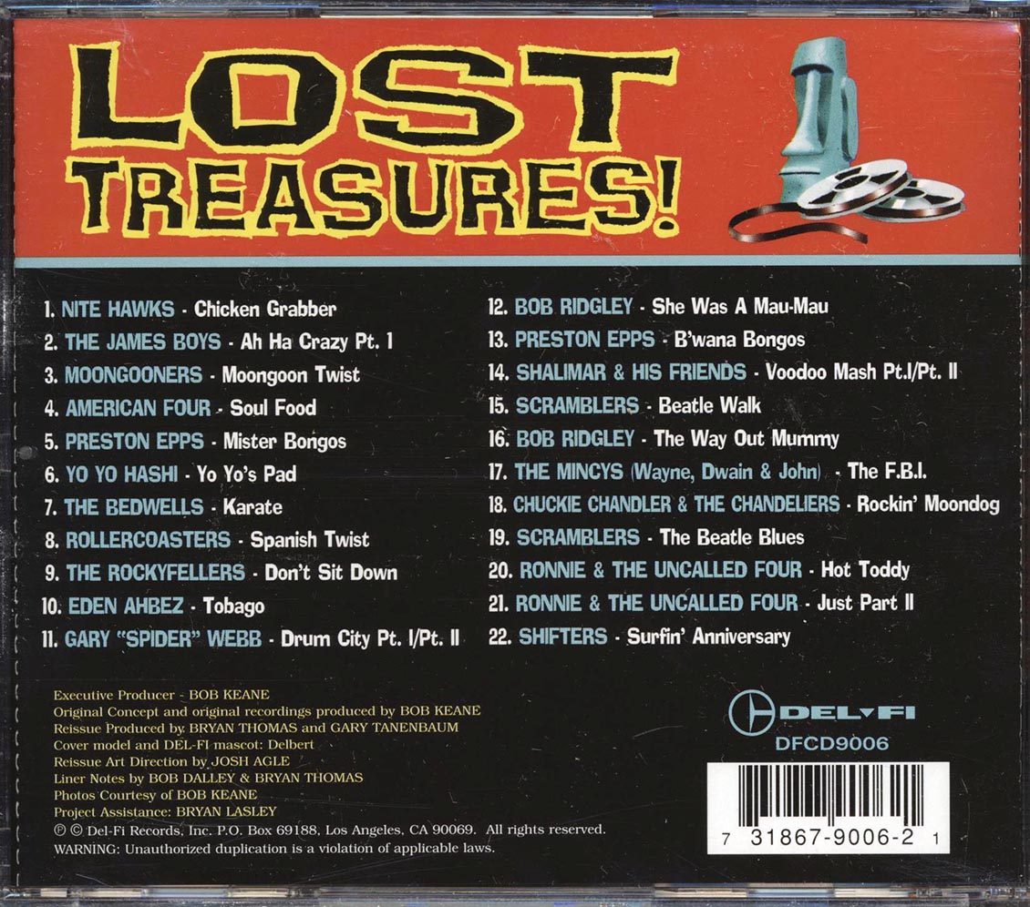 Nite Hawks, The James Boys, Moongooners, Etc. - Lost Treasures (22 tracks) - CD, CD