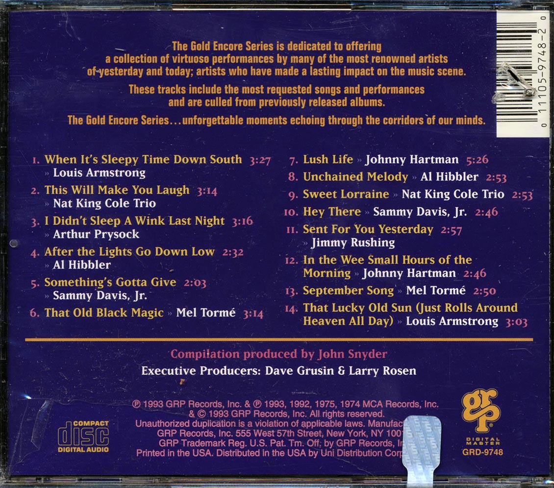 Louis Armstrong, Nat King Cole, Al Hibbler, Sammy Davis Jr., Etc. - Balladeers (marked/ltd stock) - CD, CD