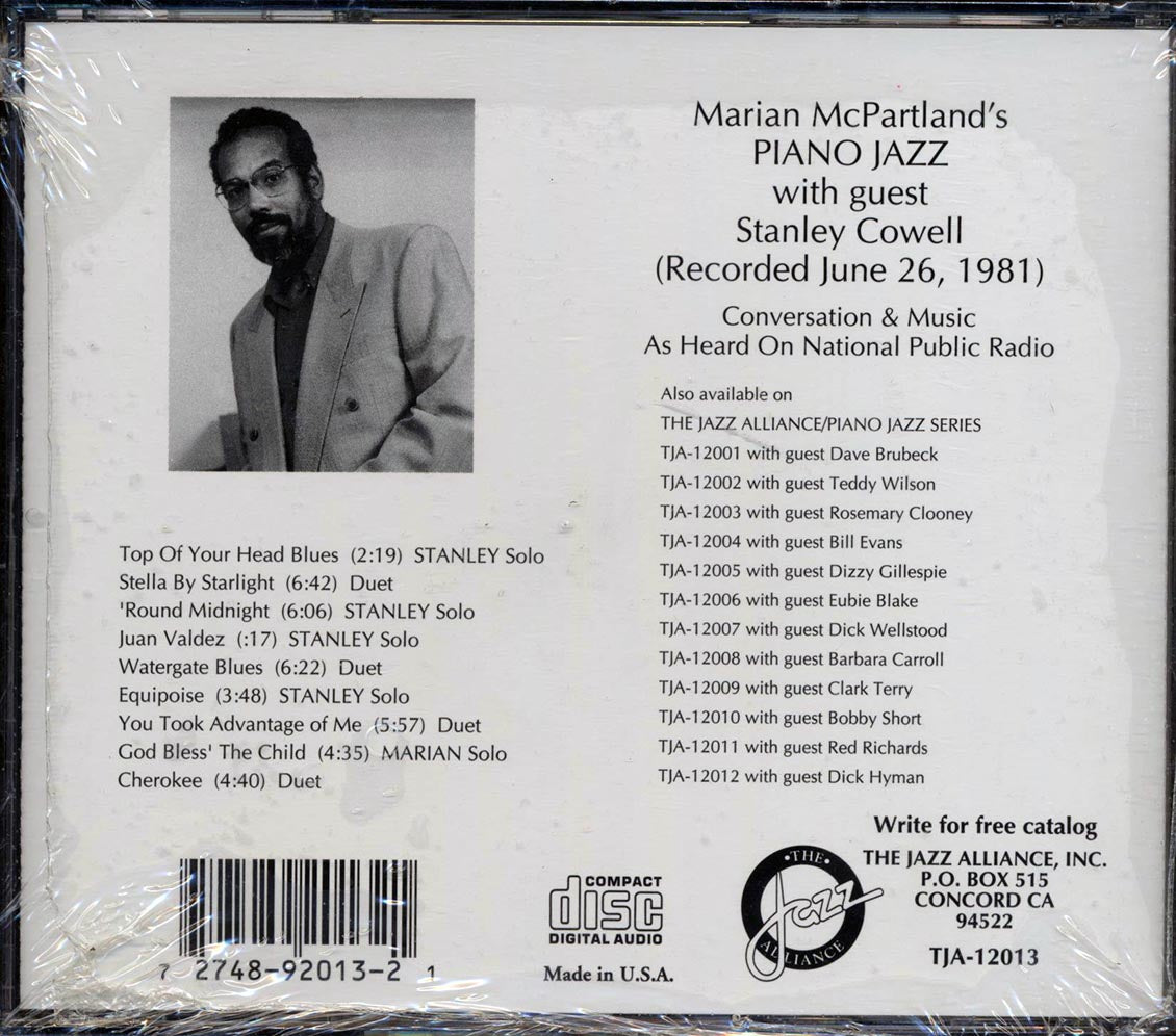 Marian McPartland, Stanley Cowell - Piano Jazz - CD, CD