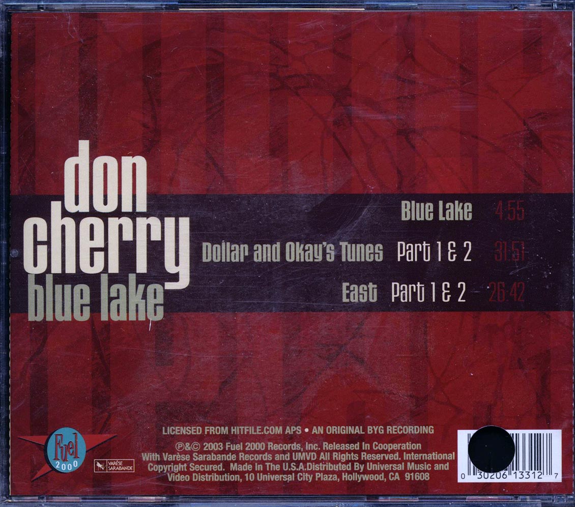Don Cherry - Blue Lake (marked/ltd stock) - CD, CD