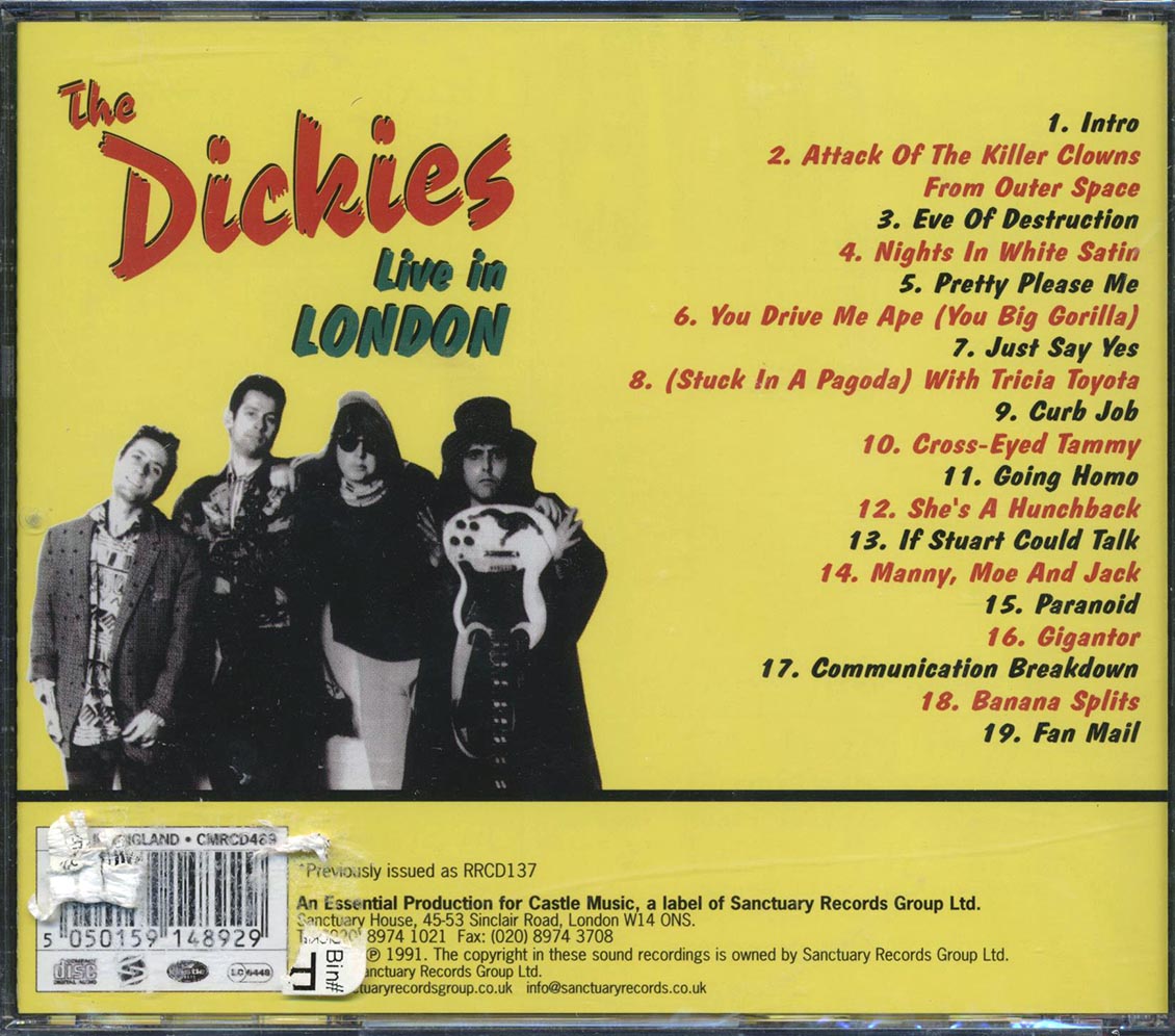 The Dickies - Live In London: Locked N Loaded - CD, CD