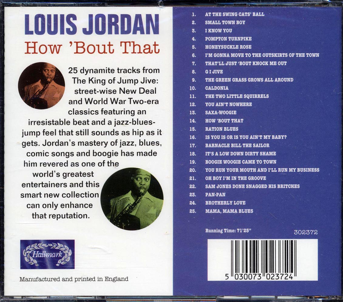 Louis Jordan - How 'Bout That (25 tracks) - CD, CD