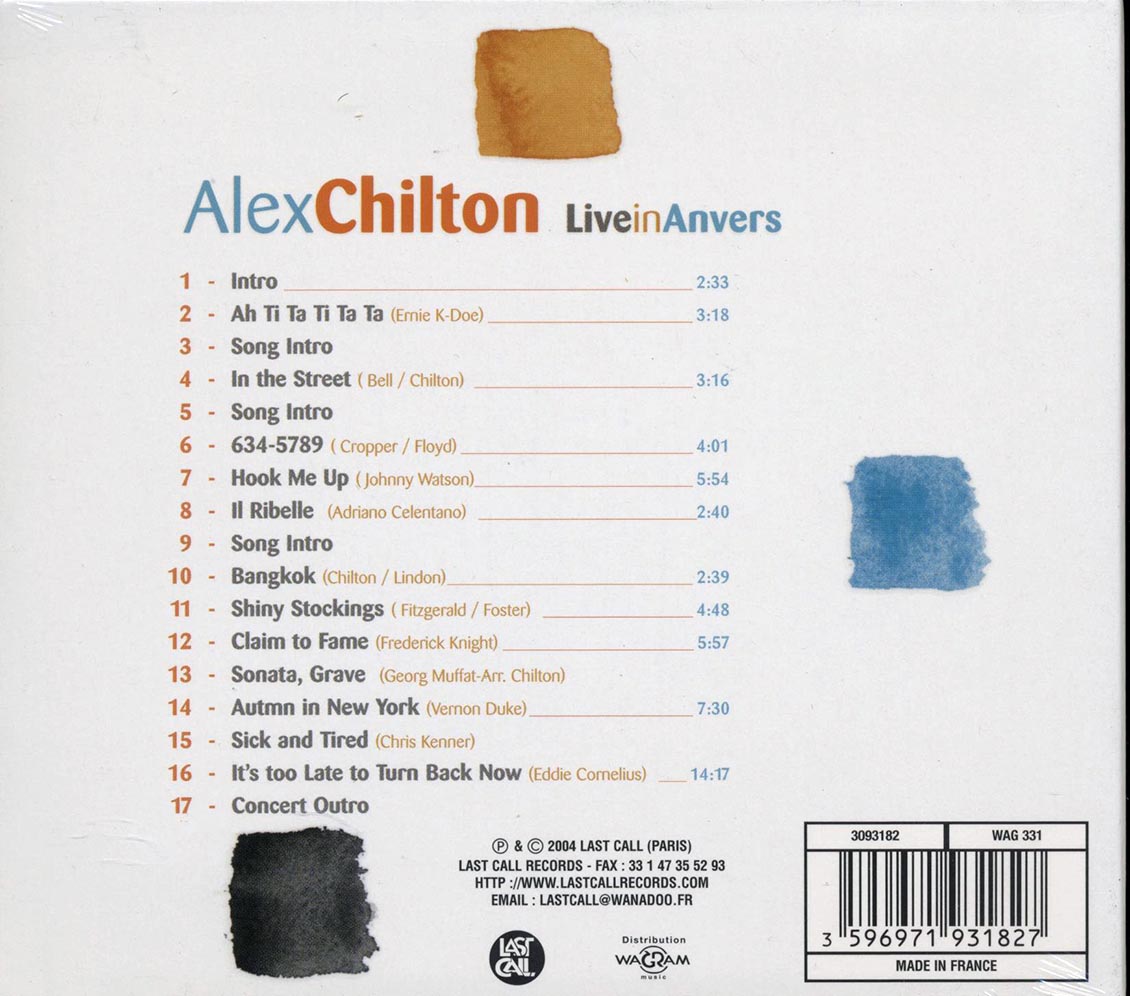 Alex Chilton - Live In Anvers - CD, CD