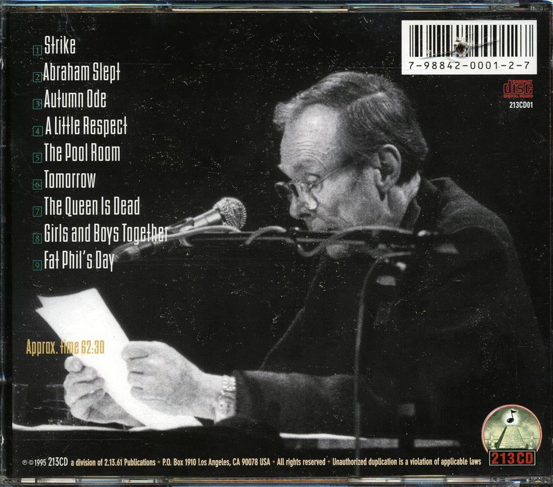 Hubert Selby Jr. - Live In Europe 1989 - CD, CD